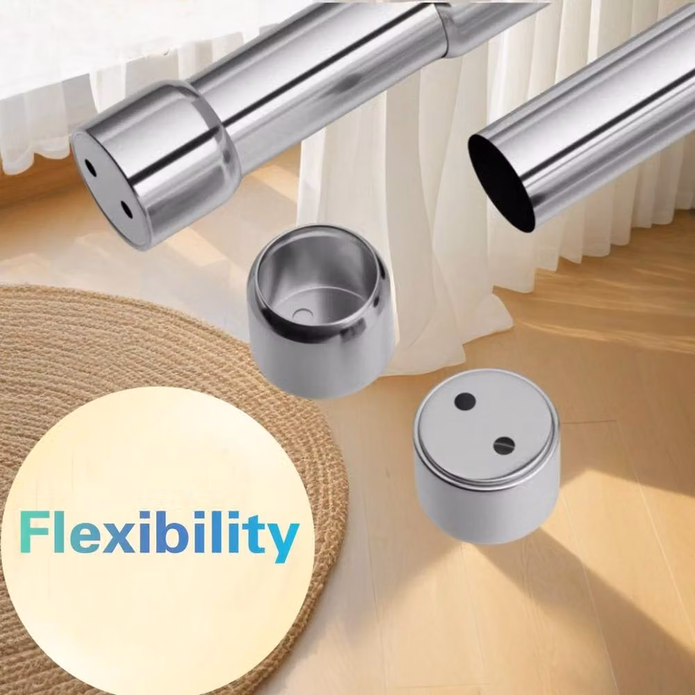 Kelvenix Extendable Stainless Steel Wardrobe Rail in Silver – 2