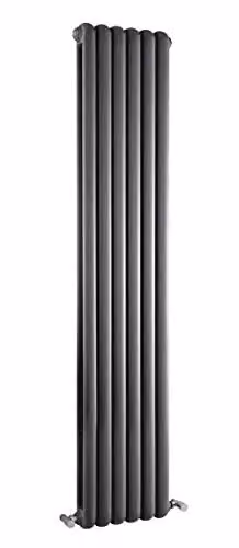 Hudson Reed HSA005 Salvia Colosseum Modern Double Panel Designer Bathroom Radiator, Anthracite, Set of 2, W: 180 cm, H: 38.3 cm
