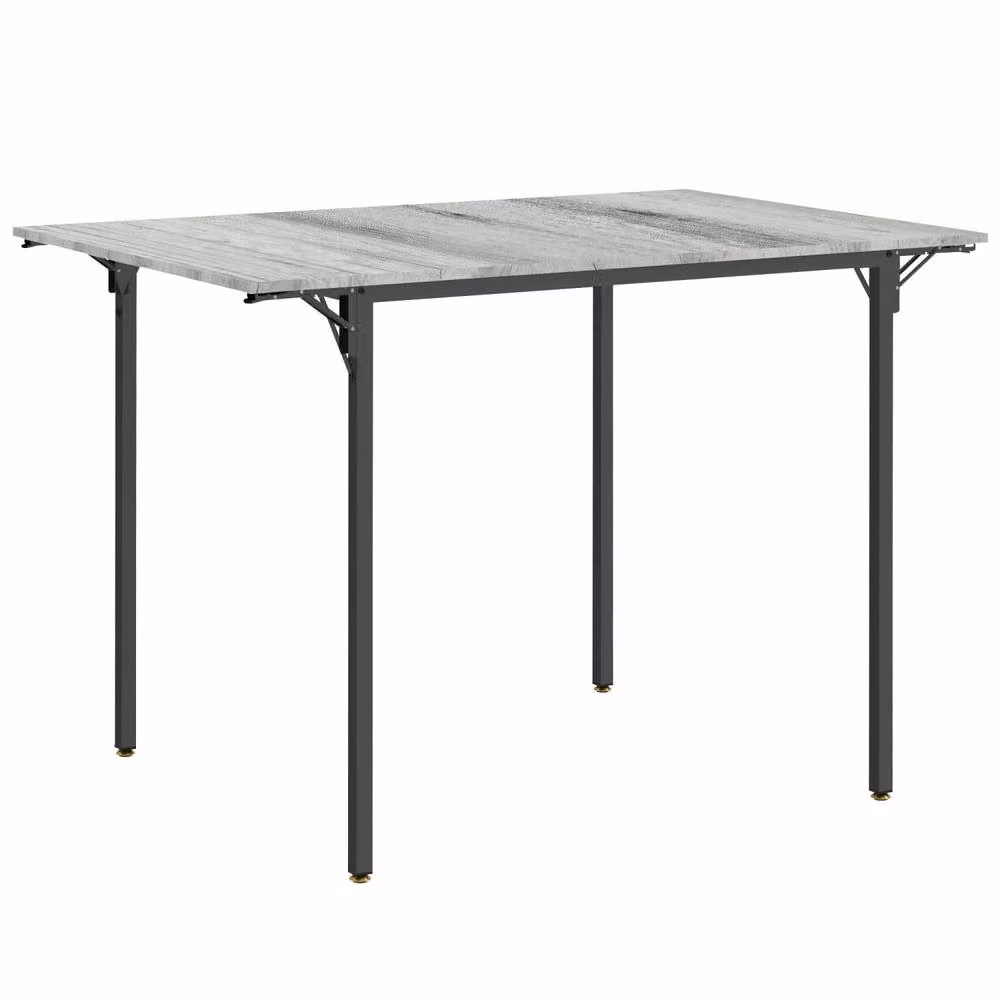 Wyld Haus Maretti Grey Drop Leaf Dining Table for 4 – 2