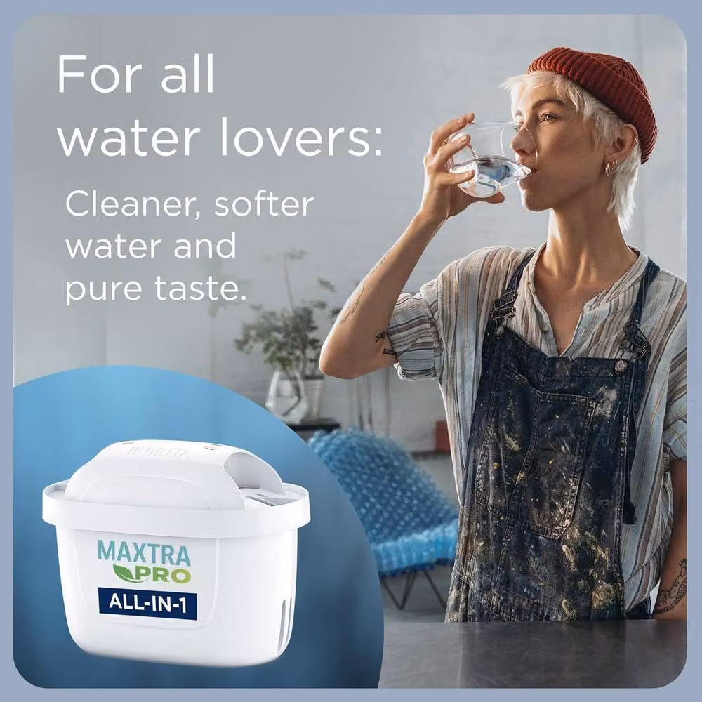 Brita Marella Water Filter Jug in White with 12x MAXTRA PRO Pure Performance Cartridges, 2.4 l – 2