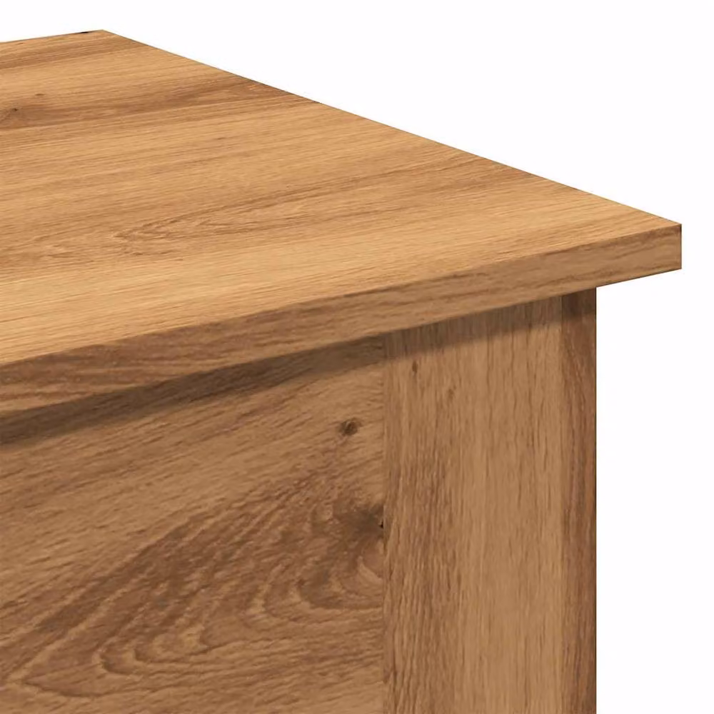 Berkfield Home Artisan Oak Coffee Table in Brown, W/D/H: 40 x 40 x 42 cm – 4