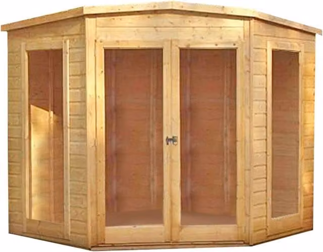 Shires Barclay Shiplap Summerhouse Garden Sun Room in Brown