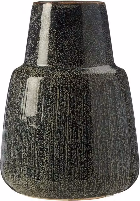 Orsina Large Blue Ceramic Vase with Modern Abstract Design