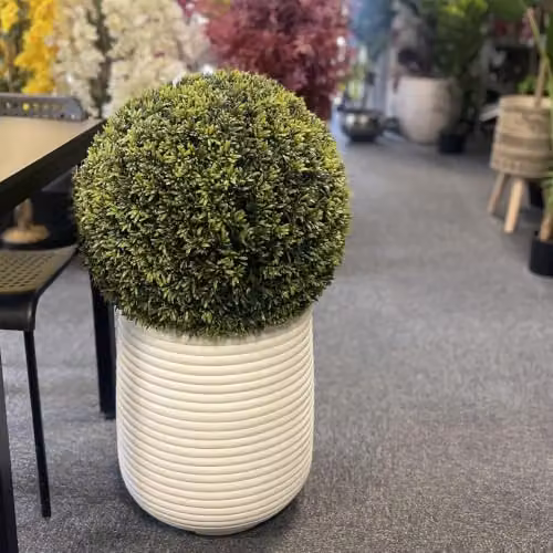 Leaf UK Botanik Green Artificial Thyme Topiary Ball, Diameter: 45 cm – 4