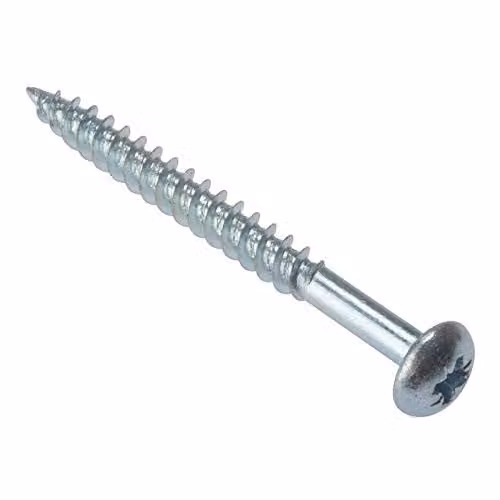 Forgefix Silver Pozidriv Chipboard Screws, 25.4 x 3.5 mm
