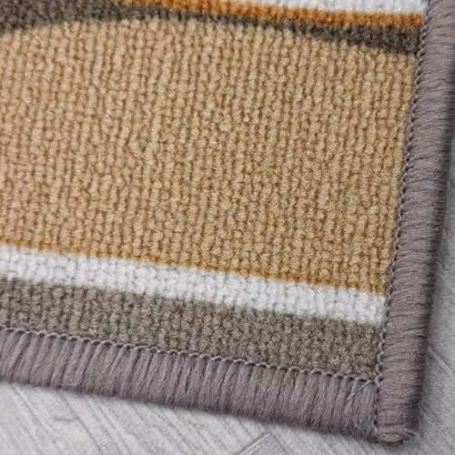 runrug Hardwearing Woven Hallway Runner Rug in Brown, W: 100 cm, L: 300 cm – 4