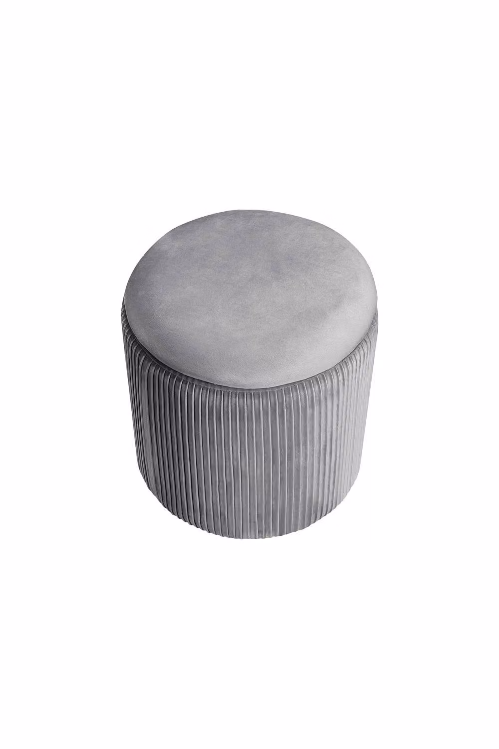 Garden Sanctuary Modern Pleated Storage Ottoman in Grey – 2