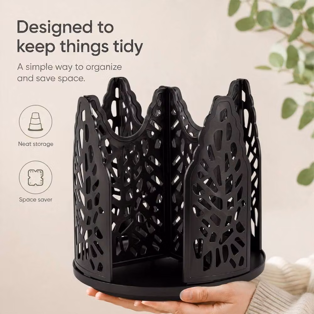 FLAVORA 360 Rotating Desktop Paper Cup Holder in Black, Width: 50 cm – 3