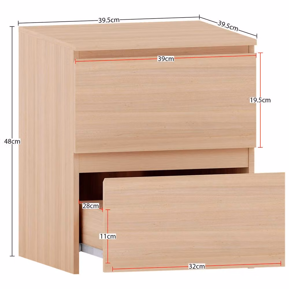 Vida Designs Modern Brown 4 Piece Bedroom Set – 2