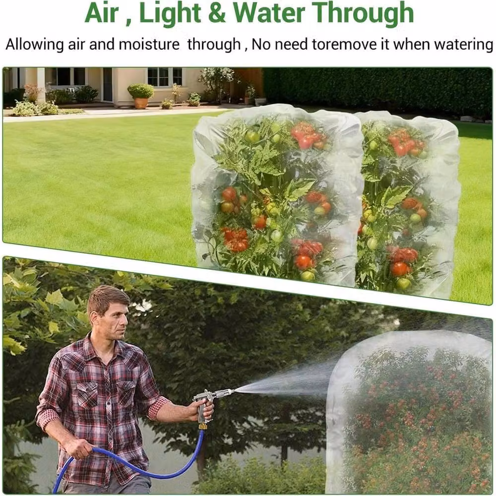 VOGREX White Fruit Tree Netting with Zipper for Vegetable Gardens – 4