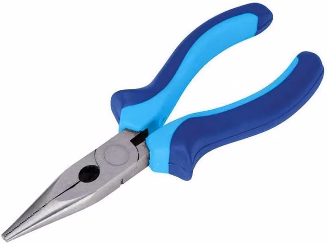 Bluespot Tools Long Nose Steel Pliers in Blue