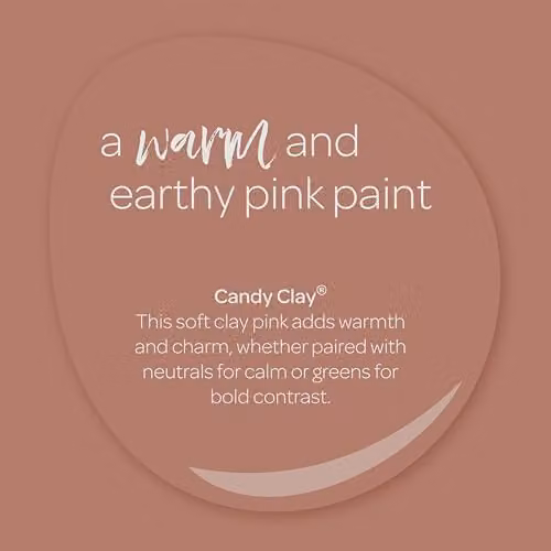 Crown Walls & Ceilings Clay Pink Matt Paint Tester Sample 40ml – 2