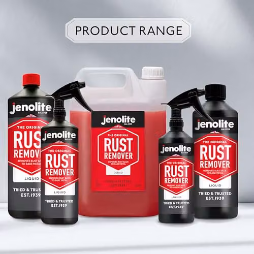 Jenolite Fast Acting Rust Remover for Metal with Trigger Spray, 1 Litre – 6