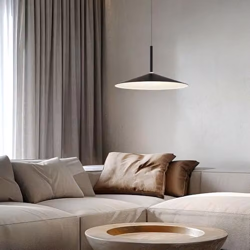 Netlighting Lampone Dome LED Pendant Light, Matt Black, Height Adjustable, 47.5 cm Diameter – 3