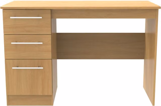 2 U Carlton 3 Drawer Desk in Natural Wood