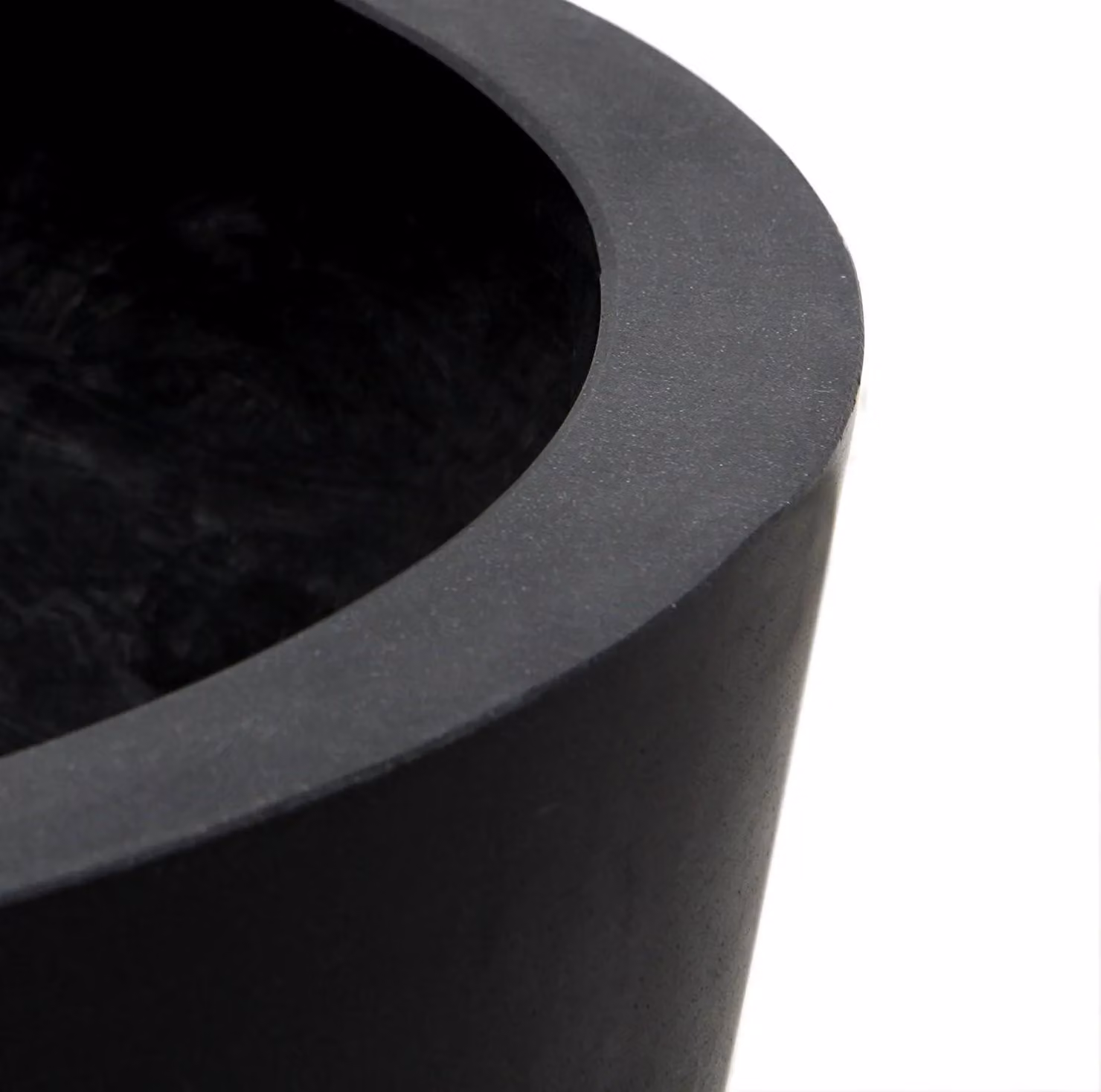 Primrose Black Polystone Round Patio Garden Planter Tub, Diameter: 50 cm – 2