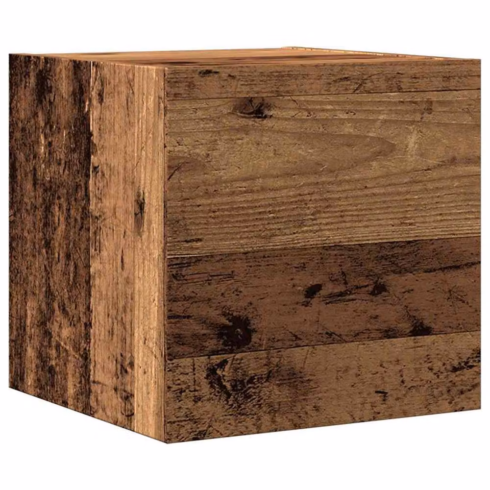 Berkfield Home Classic 4 Piece Wall-Mounted TV Cabinet Set in Brown and Multicolour Engineered Wood – 4