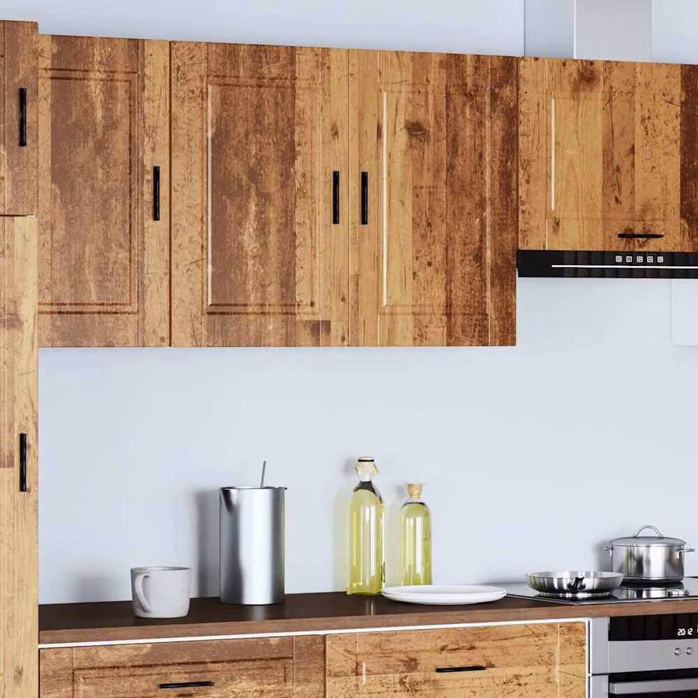 Berkfield Home Porto Wall Mounted Kitchen Cabinet in Brown Old Wood Engineered Wood – 2