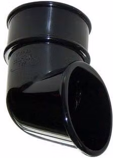 FloPlast Mini Gutter Downpipe Shoe, 50mm, Black