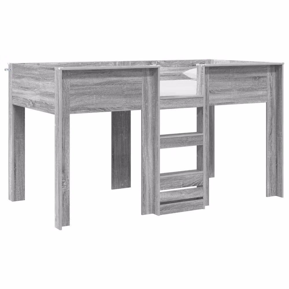 Berkfield Home Modern Two-Level Bunk Bed for Children in Grey Sonoma, W/D/H: 90 x 190 cm, Engineered Wood – 2