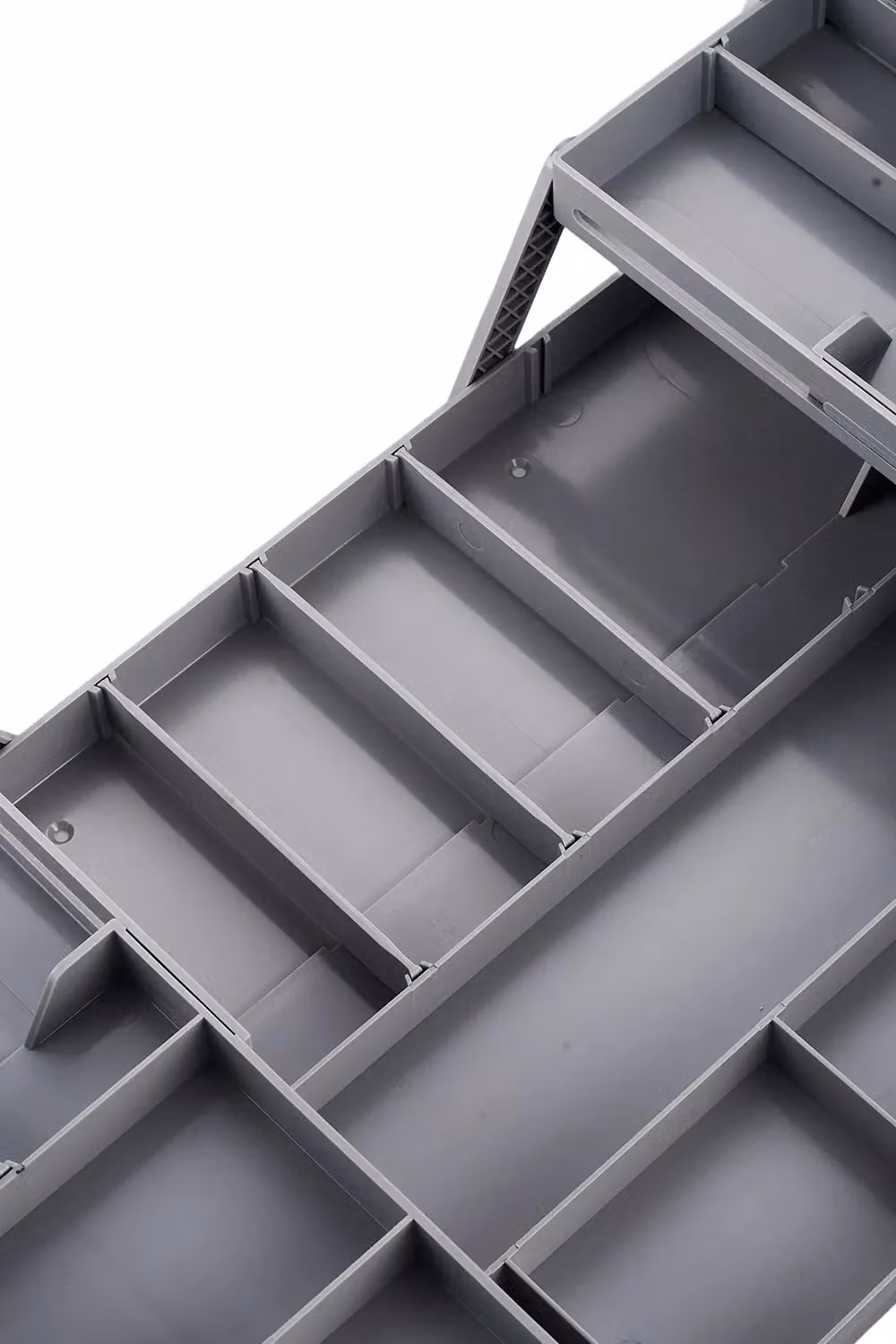 Living and Home Versatile Expandable Multi-tier Plastic Cutlery and Kitchenware Organiser Tray in Grey – 5
