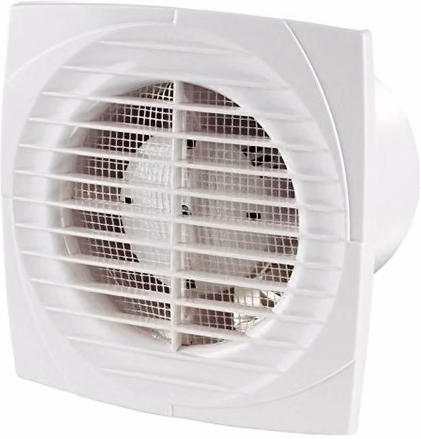 Blauberg UK LINE-100-T 100mm Low Profile Slimline Bathroom Extractor Fan with Timer in Grey