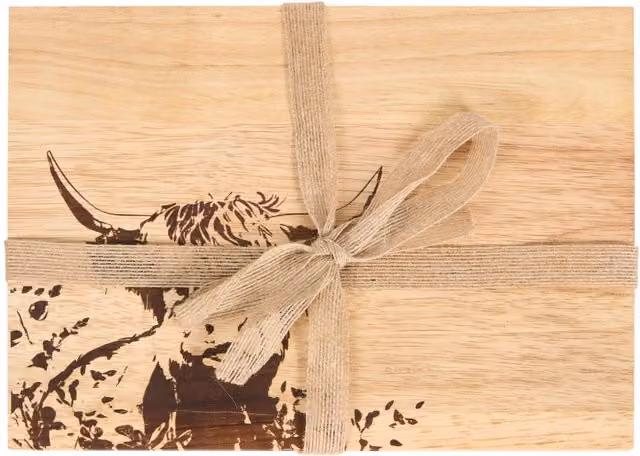 Impress Rustic Highland Cow Placemats, Pack of 4, Brown and Beige