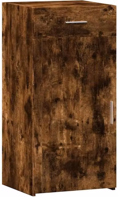 Berkfield Home Smoked Oak Sideboard in Brown, W/D/H: 45 x 42.5 x 93 cm – 1