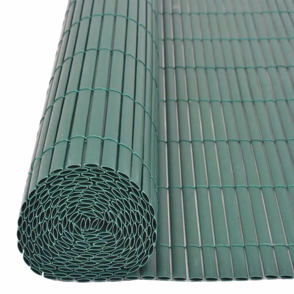 Berkfield Home Double-Sided PVC Garden Fence, Green, H 90 cm x W 500 cm – 4