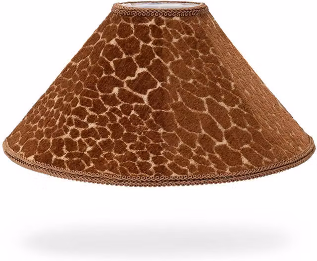 House of Hackney MARA Jacquard Romily Cone Lampshade in Brown