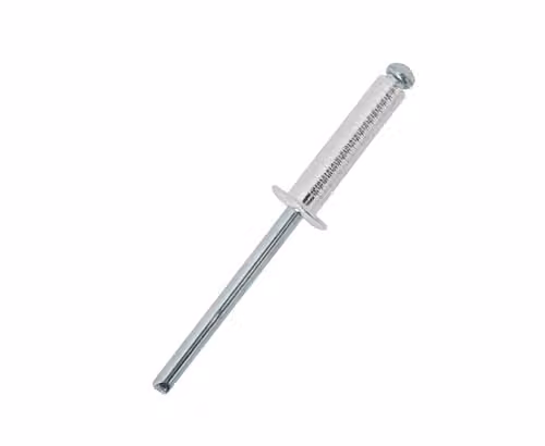 JRP Riveting Products Silver Stainless Steel Dome Head Grooved Rivets, 4.8 x 14 mm (Box of 500)