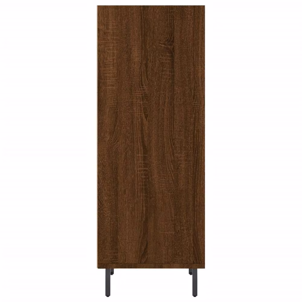 Berkfield Home Classic Sideboard in Brown Oak, W/D/H: 34.5 x 32.5 x 90 cm