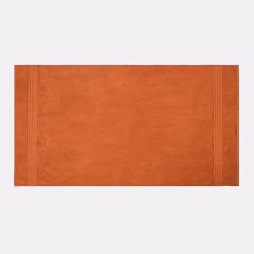 OHS Luxury 100% Cotton Jumbo Bath Sheet, Burnt Orange, W/D/H: 150 x 90 x 0 cm – 4