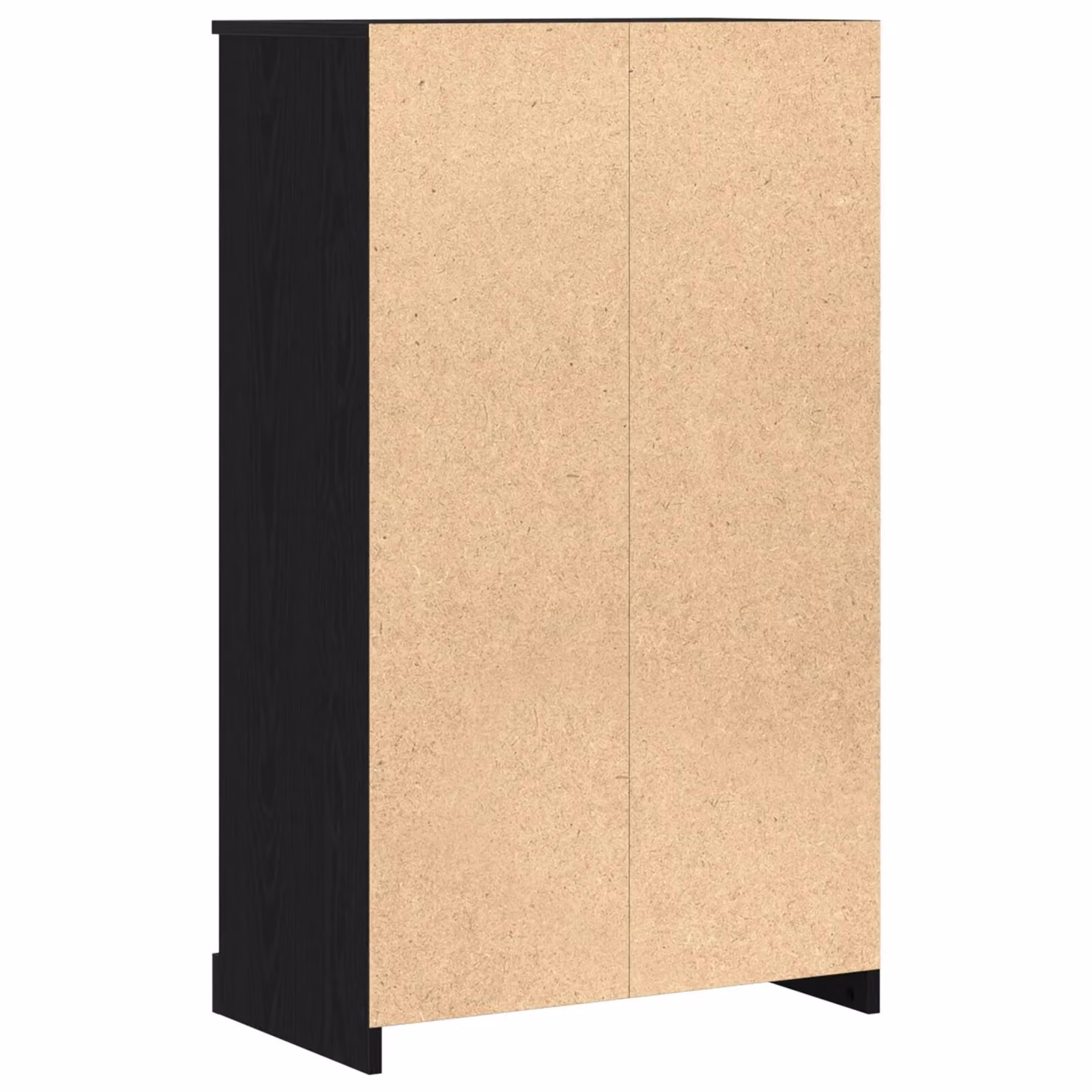 Berkfield Home Modern Black Oak Highboard with Hinged Doors and Open Shelves, W: 60 cm, D: 35.5 cm, H: 103.5 cm – 3