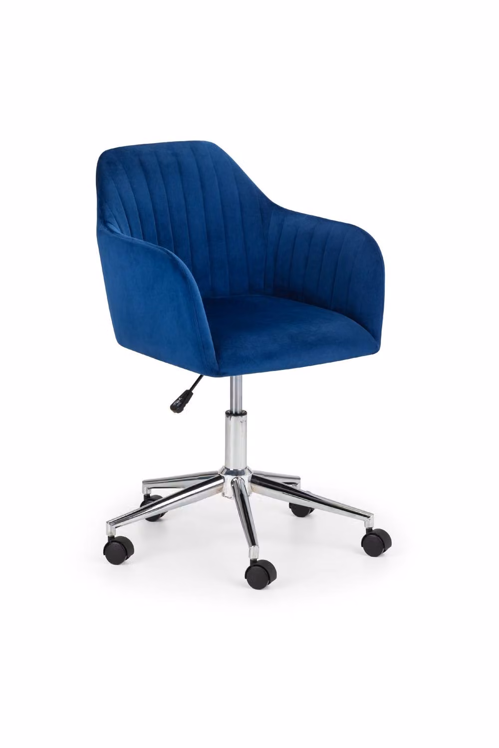 Julian Bowen Kahlo Blue Velvet Swivel Task Chair – 3
