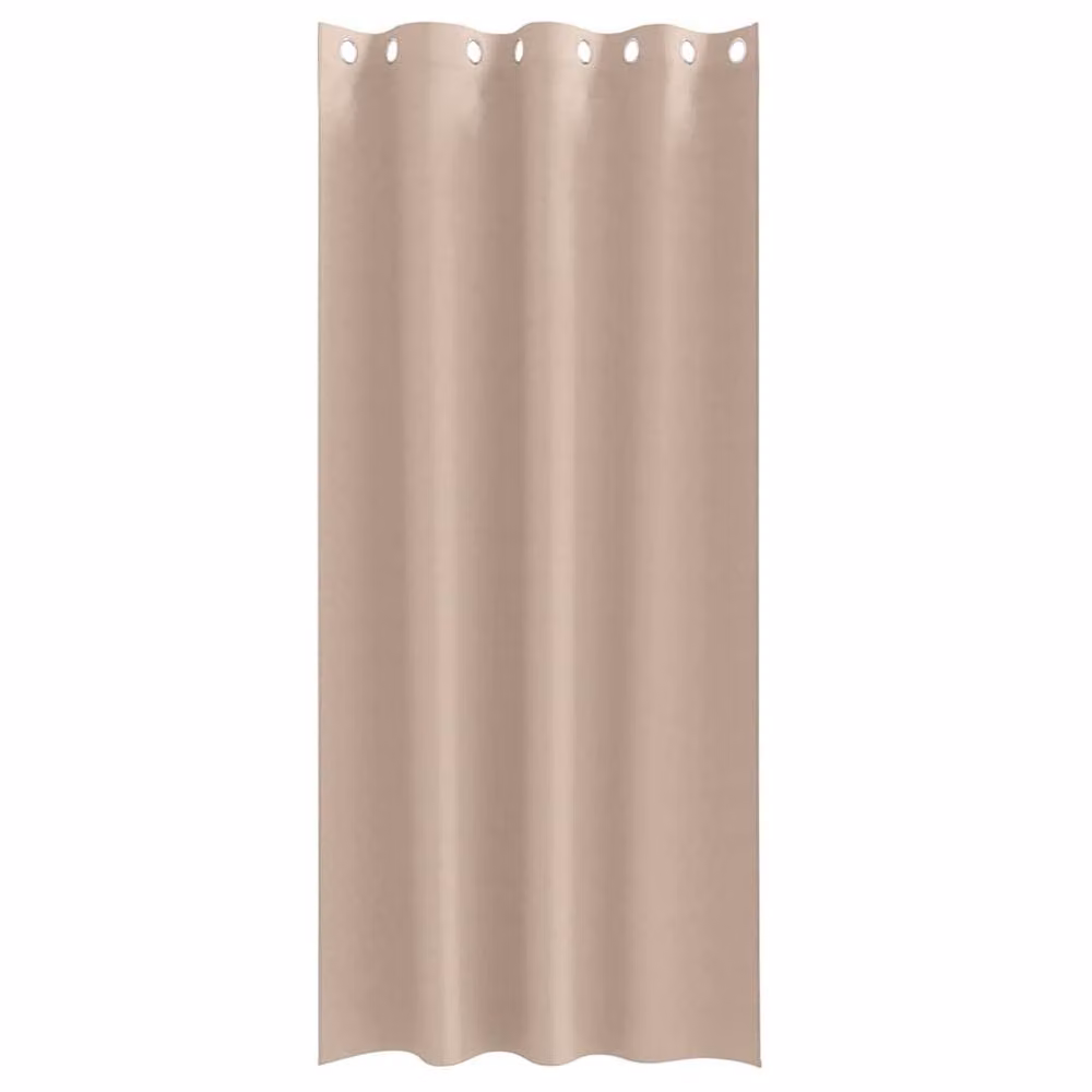 Berkfield Home Blackout Fabric Curtains, 2 Pack, Taupe, W: 140 cm, H: 260 cm – 2