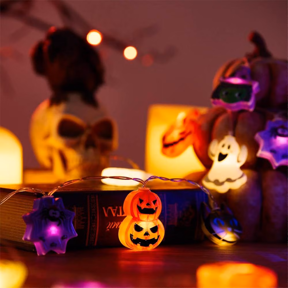 Garwarm 20 LED Multicolour RGB Halloween Fairy Lights with Timer and Battery Operation – 4