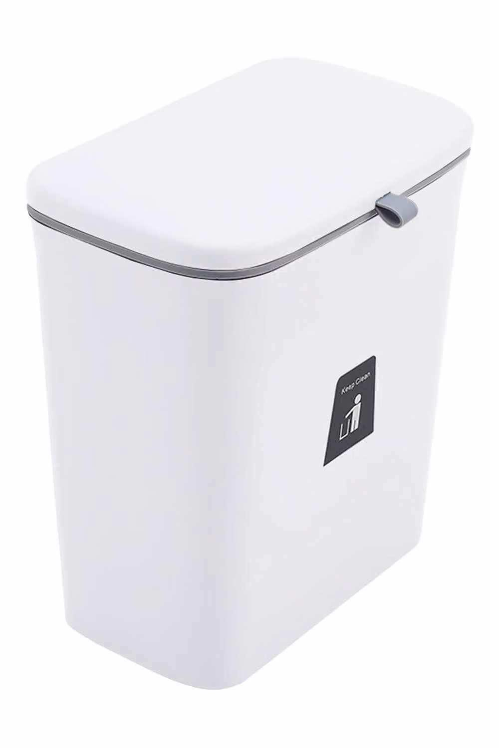 Garden Sanctuary Hanging Kitchen Compost Bin with Odour Filter and Flip Lid, White – 1