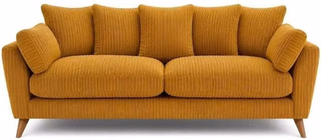 Bliss Furniture Harlow Jumbo Cord 2 Seater Sofa in Yellow