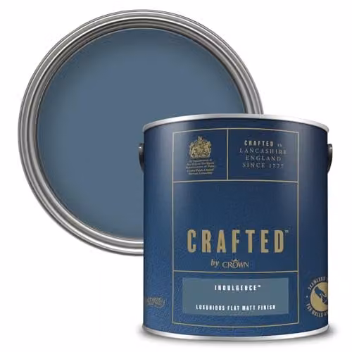 Crown Crafted Indulgence Matt Emulsion Blue Wood Paint, 2.5L