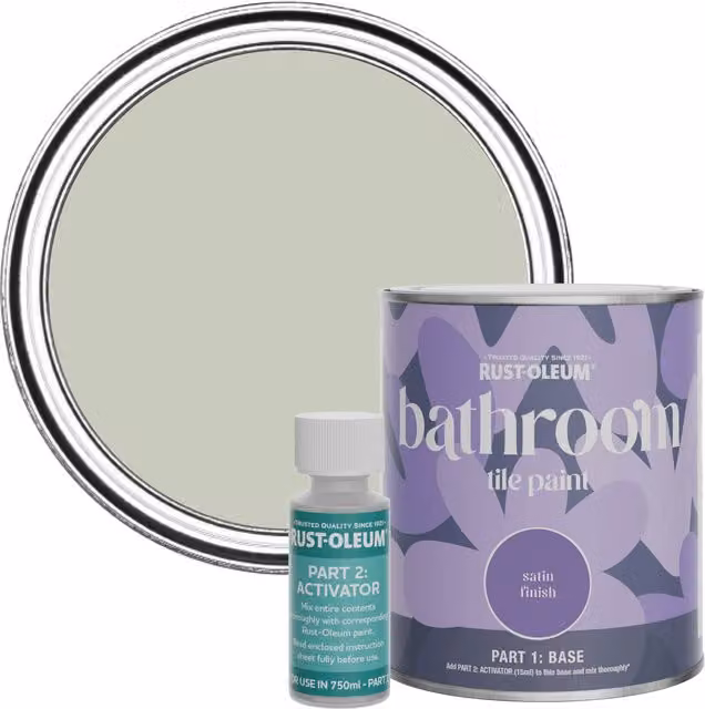 Rust-Oleum Bathroom Tile Paint in Satin Finish, Aloe Green, 0.75 l