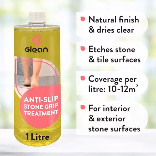 GLEAN Anti Slip Stone Grip Treatment with Natural Finish, 1 l, Transparent – 2