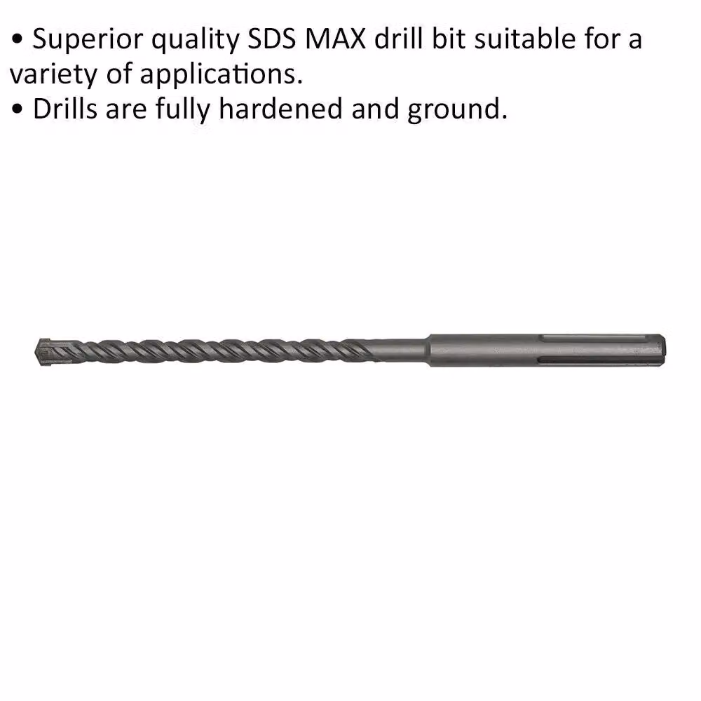Loops SDS Max Masonry Drill Bit, Grey/Multicolour, Diameter: 15 mm, Length: 340 mm – 2