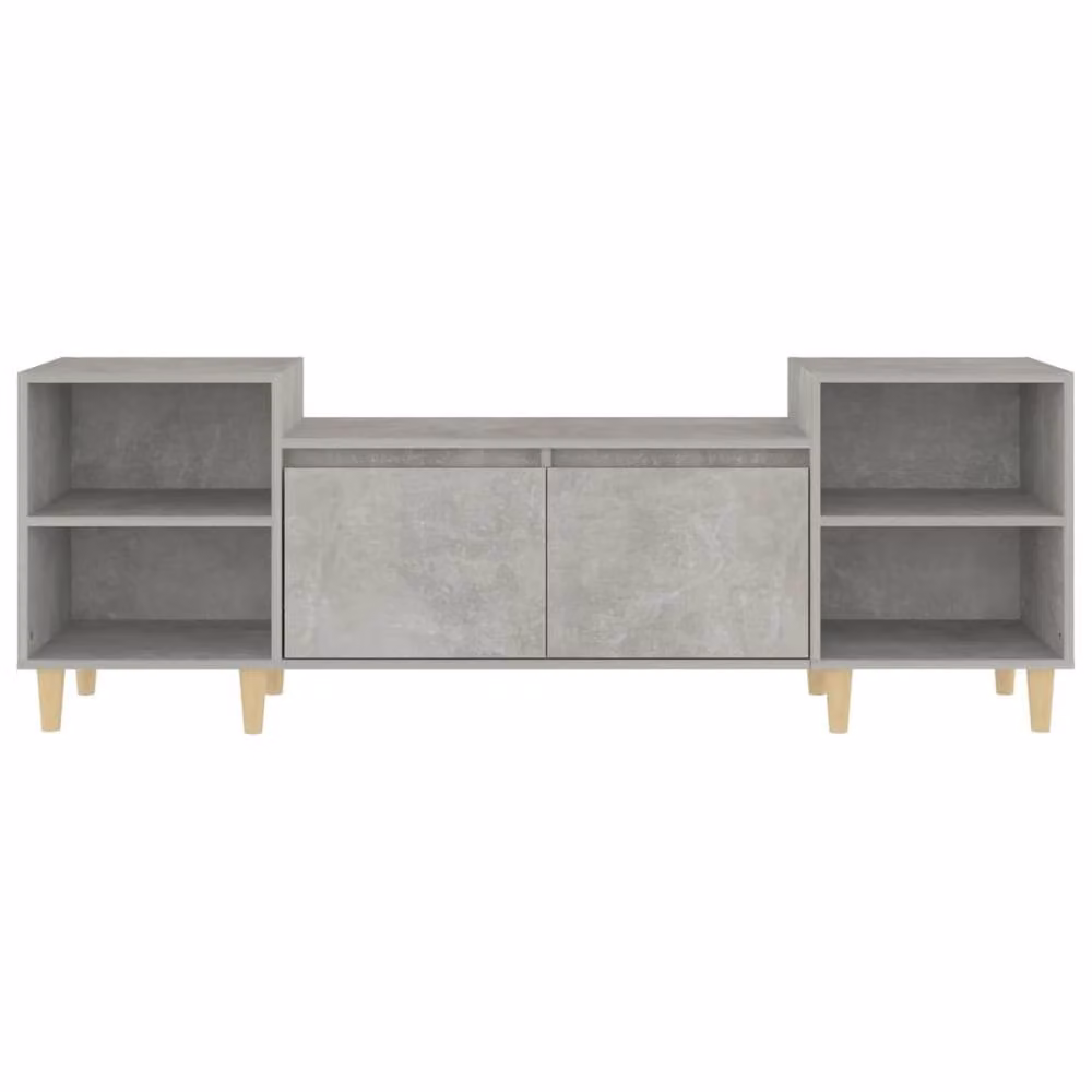 Berkfield Home Modern TV Cabinet in Concrete Grey, W/D/H: 160 x 35 x 55 cm – 3