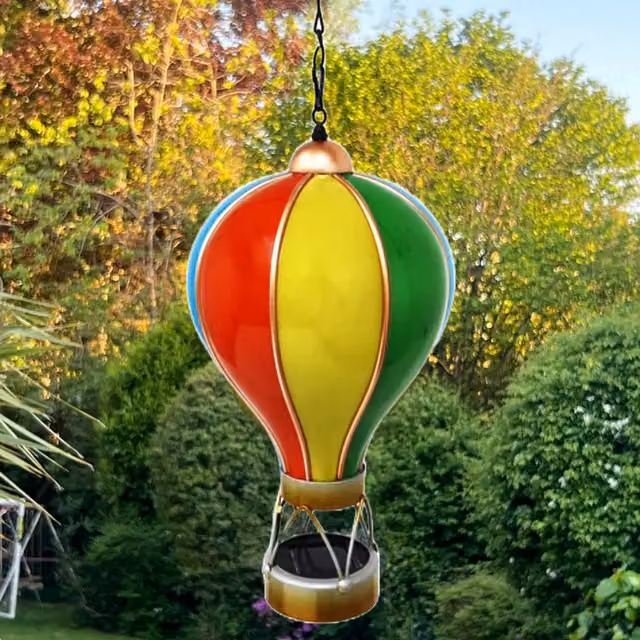 Betley Butterfly Multicolour and Yellow Solar Powered Outdoor Hanging LED Light