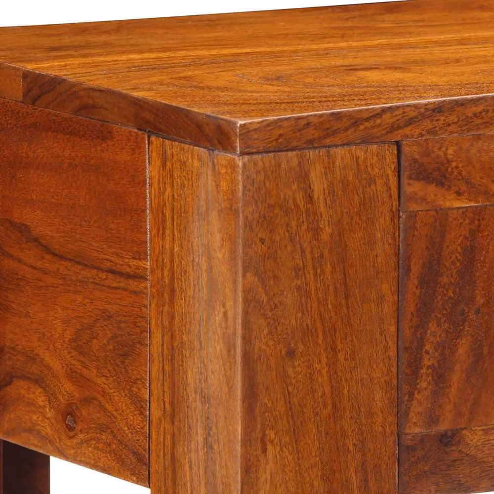 Berkfield Home Beautiful Console Table in Brown Solid Acacia Wood, W/D/H: 80 x 35 x 75 cm – 2