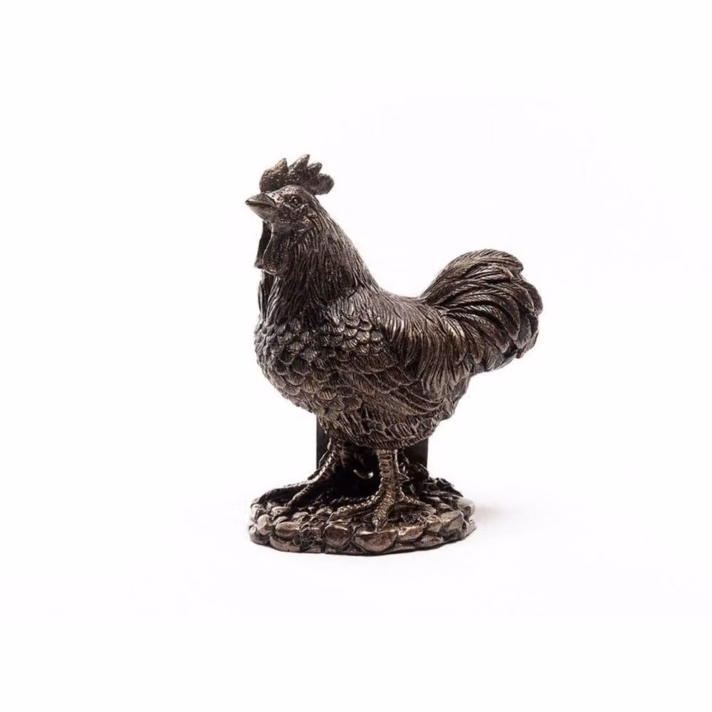 Jardinopia Buff Orpington Chicken Plant Pot Feet, Set of 3, Bronze, W7 x D6.7 x H9.5 cm – 2