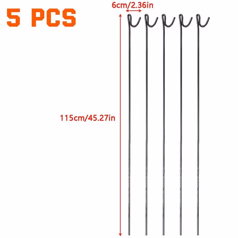 Ventryn Silver Metal Barrier Fence with Steel Pins