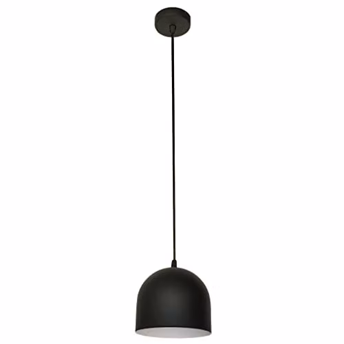 Netlighting Helam Madison Dome Pendant Ceiling Light in Black and White, Diameter: 17 cm