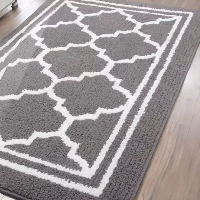 FURNOS Grey Non-Slip Washable Indoor Kitchen Mat – 1